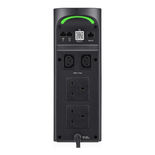APC Back-UPS Pro for Gaming, 2200VA/1320W, Tower, 230V, 2x UK and 2x IEC C13 outlets, RGB Lights, Pure Sine Wave, Midnight (Black)