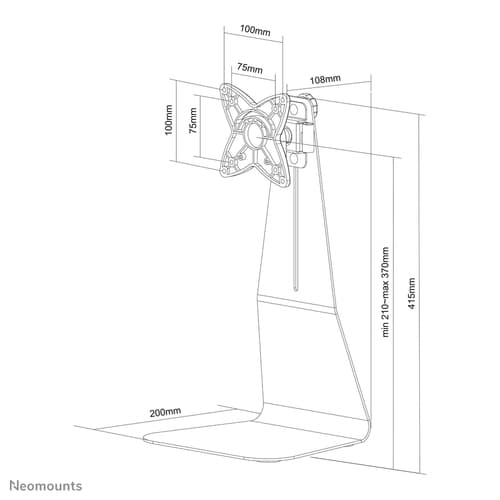 Neomounts FPMA-D800 Monitor stand 10-27"