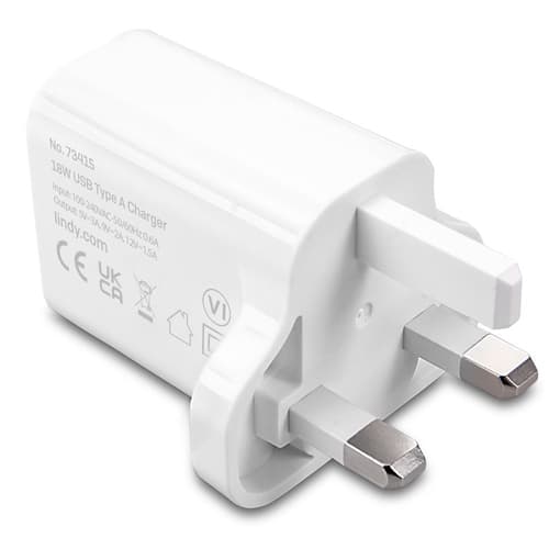Lindy 18W USB Type A Charger