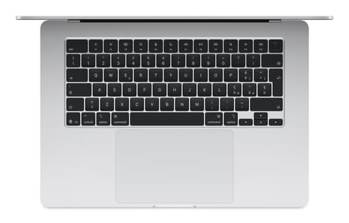 Apple MacBook Air Apple M M4 Laptop 38.9 cm (15.3") 16 GB 256 GB SSD Wi-Fi 6E (802.11ax) macOS Sequoia Silver