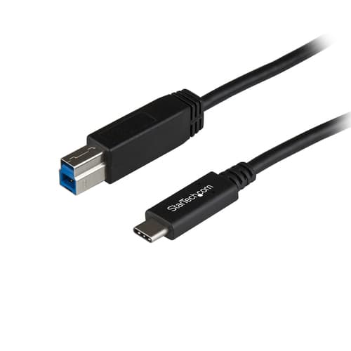 StarTech.com 3ft (1m) USB-B to USB-C Cable, USB 10Gbps, Data Cord, USB 3.2 Gen 2, USB-C Data Transfer Cable