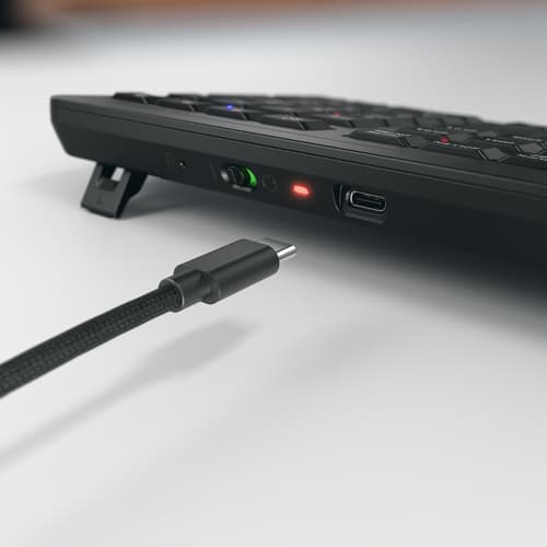 CHERRY Stream ultimate keyboard Home/Office USB + RF Wireless + Bluetooth AZERTY French Black