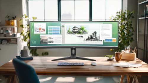 iiyama ProLite XCB4594DQSU-B1 computer monitor 113 cm (44.5") 5120 x 1440 pixels Dual QHD LED Black