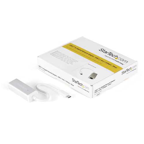 StarTech.com USB-C to Gigabit Ethernet Adapter, Aluminum, Thunderbolt 3 / 4 Compatible, USB Type C Network Adapter