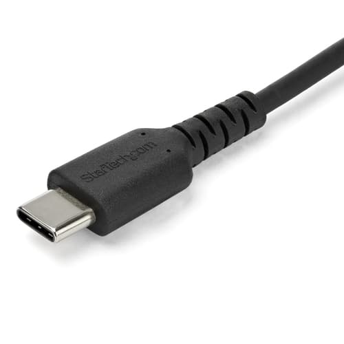 StarTech.com 6.6ft (2m) USB-A to USB-C Fast Charging Cable, Rugged, Charge & Sync, 3A, USB 2.0, Black TPE Jacket and Aramid Fiber - USB Charging Cord
