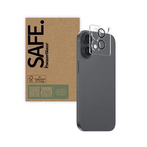PanzerGlass SAFE. by ® Camera Lens Protector Transparent iPhone 17 | iPhone 16 | 16 Plus | Bulk Clear screen protector Apple 10 pc(s)