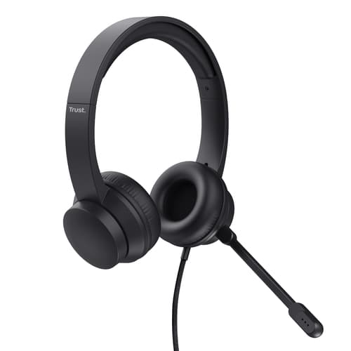 Trust HS-200 Headset Wired Head-band Office/Call center USB Type-A Black