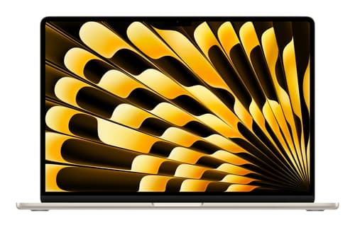 Apple MacBook Air Apple M M3 Laptop 38.9 cm (15.3") 8 GB 256 GB SSD Wi-Fi 6E (802.11ax) macOS Sonoma Beige