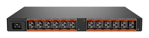 Vertiv MU01X1R0-12CF17-2C20A9H00-S power distribution unit (PDU) 12 AC outlet(s) 1U Black
