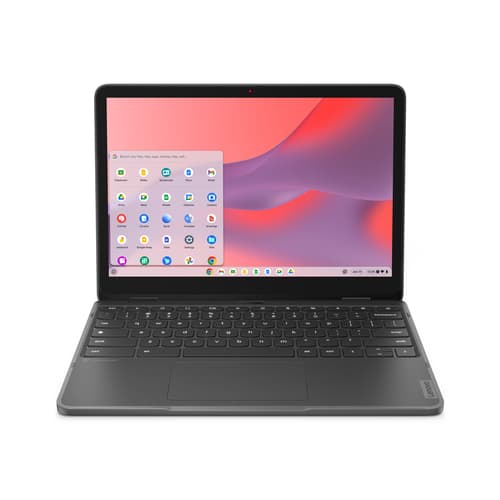 Lenovo 500e Yoga Chromebook Gen 4 Intel® N N100 31 cm (12.2") Touchscreen WUXGA 8 GB LPDDR5-SDRAM 64 GB eMMC Wi-Fi 6E (802.11ax) ChromeOS Grey UK English