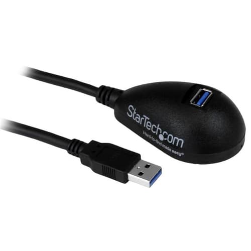 StarTech.com 5 ft Black Desktop SuperSpeed USB 3.0 (5Gbps) Extension Cable - A to A M/F