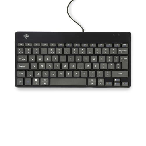 R-Go Tools Ergonomic keyboard R-Go Compact Break, compact keyboard with break software, QWERTY (UK), wired, black