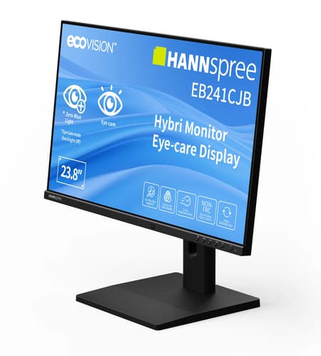 Hannspree Hybri Monitor EB241CJB computer monitor 60.5 cm (23.8") 1920 x 1080 pixels Full HD LCD Black